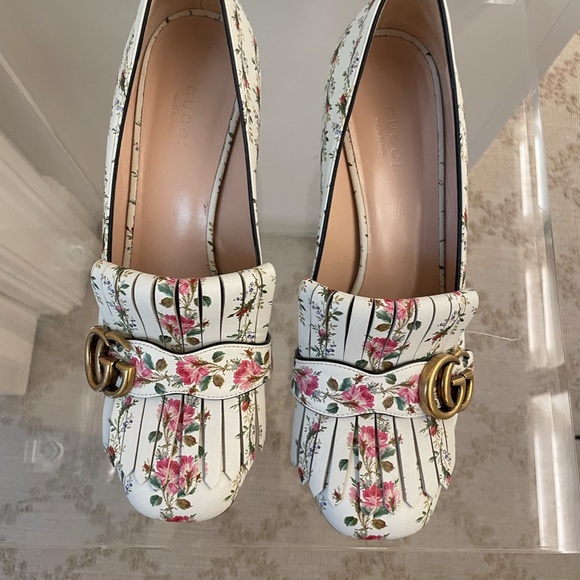 Gucci Marmont Floral Loafer 8.5/38 1/2 - Picture 6 of 7
